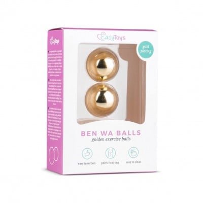 Вагинальные шарики Gold ben wa balls, 25 мм ET23162 фото
