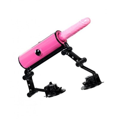 Секс-машина с фрикциями, подогревом и пультом управления Pink-Punk, ABS, розовый, 36 см 456602 фото