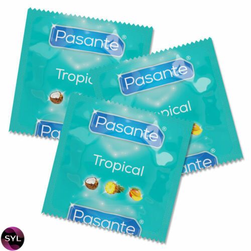 Презервативы со вкусом тропических фруктов Pasante Tropical UCIU001122 фото