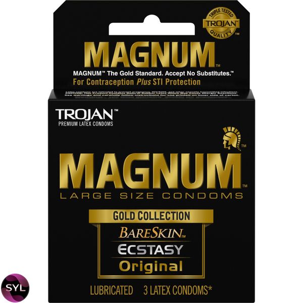 Упаковка 3шт Trojan Magnum Gold Collection UCIU001155 SafeYourLove