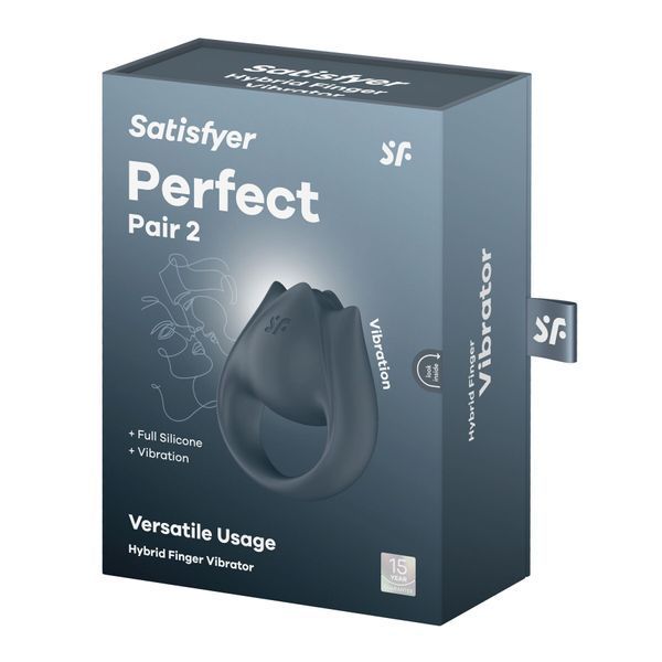 Satisfyer Perfect Pair 2 2-in-1 finger vibrator and erection ring
