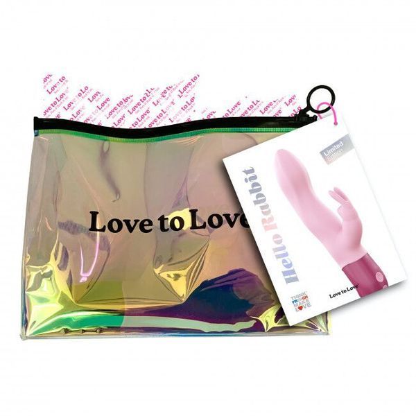 Wibrator Love To Love Hello Rabbit z giętkim trzonem i stymulacją punktu G, 2 silniczki, kolor Pink