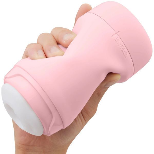 Masturbator TENGA PUFFY Strawberry, ultramiękki materiał, wielokrotnego użytku, z otworem przelotowym