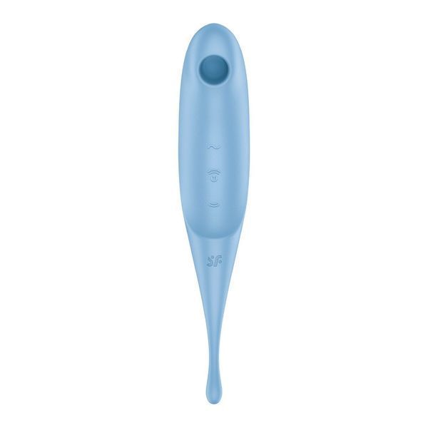 Вибратор для клитора с вакуумной стимуляцией Satisfyer Twirling Pro, цвет Light Blue SO7801 фото