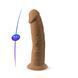 SilexD Henry Caramel dildo (MODEL 2 size 7.5in), two-layer, silicone + Silexpan, diameter 4.8 cm