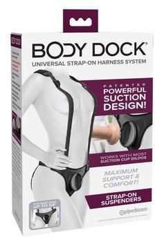 Pipedream Body Dock Strapon Panties with Suspenders