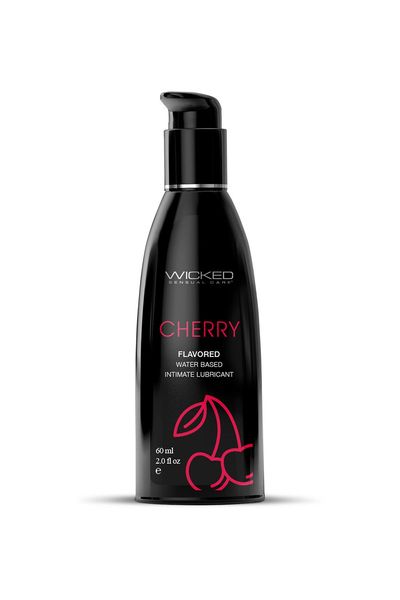 Лубрикант на водной основе с ароматом и вкусом вишни WICKED CHERRY 60 ML T252242 фото