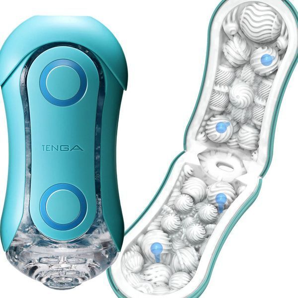 Мастурбатор Tenga Flip Orb &mdash; Ocean, з можливістю зміни тиску та стимулювальними кульками всередині SX1330 SafeYourLove