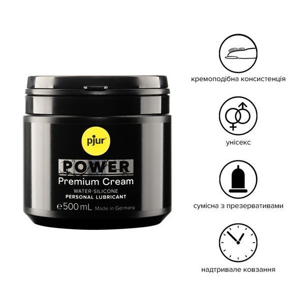 Густая смазка для фистинга и анального секса pjur POWER Premium Cream 500 мл на гибридной основе PJ10300 фото