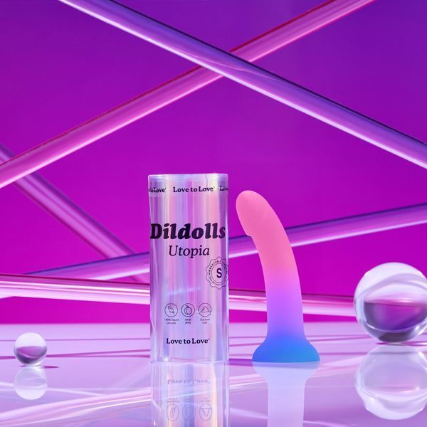 Дилдо с цветным градиентом Love To Love DILDOLLS - UTOPIA ультрамягкий, размер S SX2848 фото
