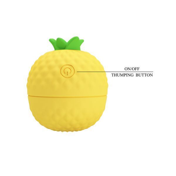 Pulsator łechtaczki PRETTY LOVE Pineapple Secret, 5,7 x 5,1 cm, Yellow