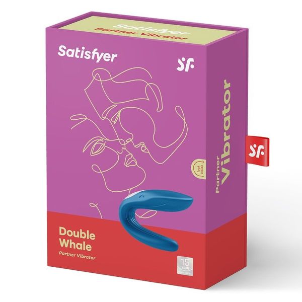 Вібратор для пар Satisfyer Double Whale з двома моторчиками SO1643 SafeYourLove