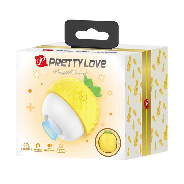 Pulsator łechtaczki PRETTY LOVE Pineapple Secret, 5,7 x 5,1 cm, Yellow
