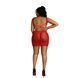 Dress Moonlight Model 08, Red, Plus size