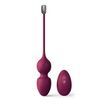 Vaginal balls Dorcel LOVE BALLS PLUM, vibrations and movements of the inner ball, remote control
