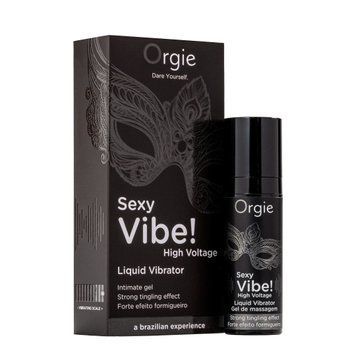 Orgie Sexy Vibe liquid vibrator! High Voltage, 15 ml, tingling effect + very powerful vibration