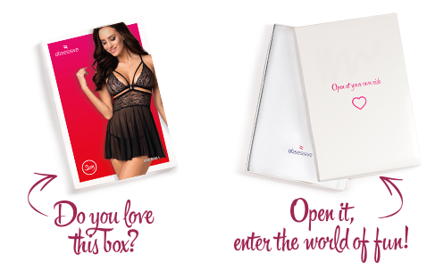 Еротичний мереживний комплект із сіточкою Obsessive 838-BAB-1babydoll & thong, пен SO7181 SafeYourLove