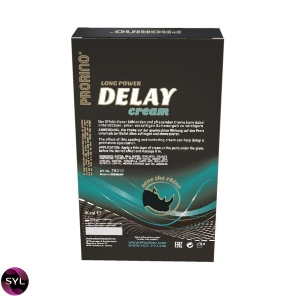 Крем прологантор для чоловіків Prorino Delay Cream, 50 мл HOT78210 SafeYourLove