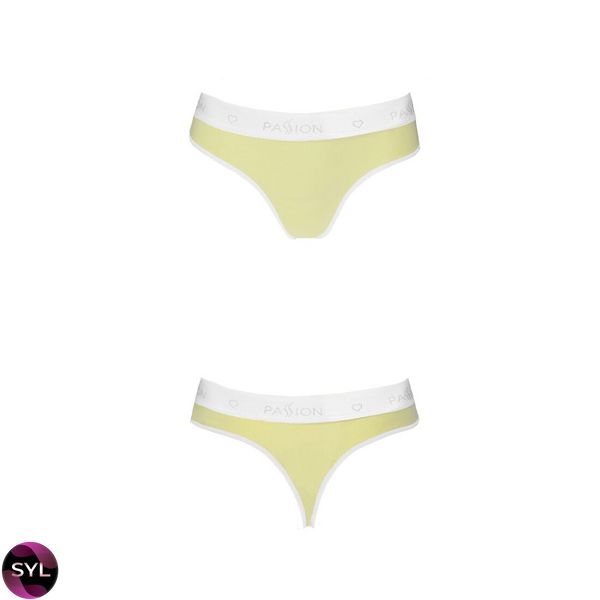 Спортивні трусики-стрінги Passion PS007 PANTIES yellow, SO4261 SafeYourLove