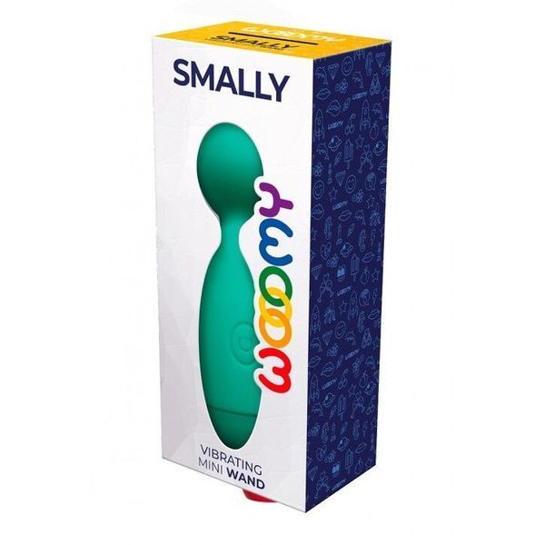 Mini vibrator Wooomy Smally Mini Wand, Teal