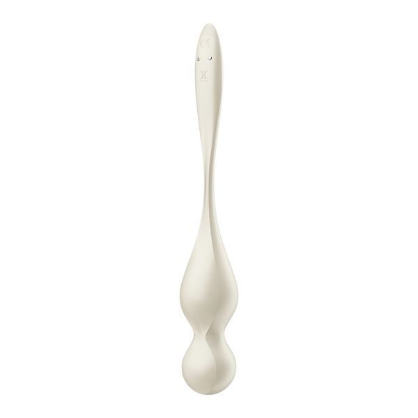 White Satisfyer Love Birds 1 Connect App White Smart Vibrating Vaginal Balls, 78 g
