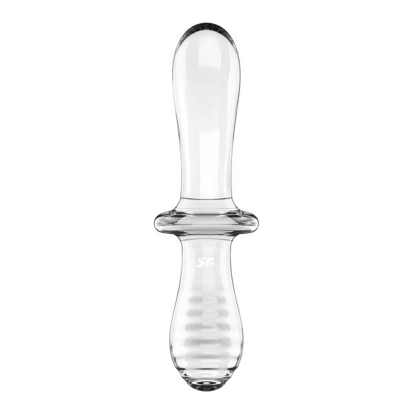 Przezroczysty szklany dildo Double Crystal kolor: transparentny Satisfyer (Niemcy)