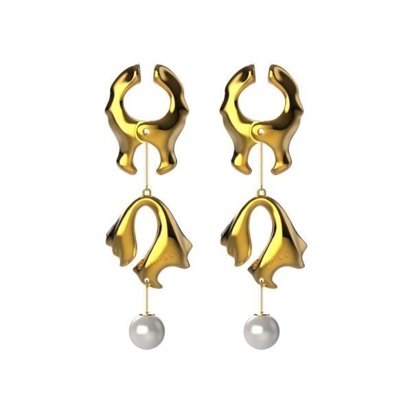 Фигурные зажимы на соски с жемчужинами UPKO Moist Eyes Pearl U63425 фото