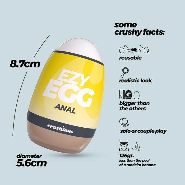 Мастурбатор-яйцо, анал CRUSHIOUS EZY EGG THE Anal, реалистичный EX53278 фото