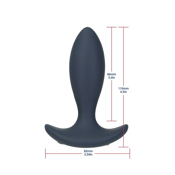 Анальная пробка с пульсацией Lux Active – Throb – 4.5" Anal Pulsating Massager, пульт ДУ SO5571 фото