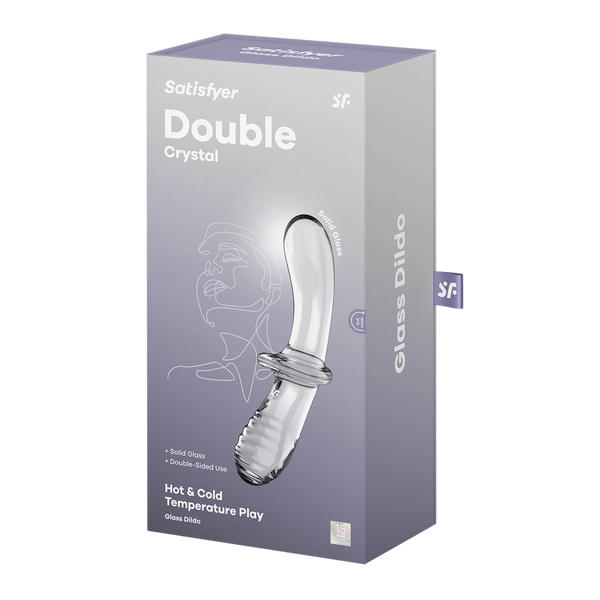 Przezroczysty szklany dildo Double Crystal kolor: transparentny Satisfyer (Niemcy)