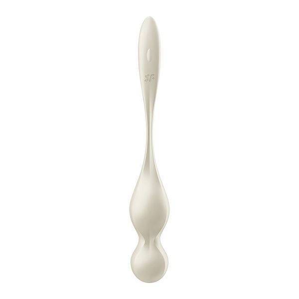 White Satisfyer Love Birds 1 Connect App White Smart Vibrating Vaginal Balls, 78 g