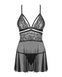 Еротичний мереживний комплект із сіточкою Obsessive 838-BAB-1babydoll & thong, пен SO7181 фото 6 Safeyourlove