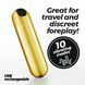 Vibrating bullet CRUSHIOUS iMoan, 10 modes, golden, 7.6 cm