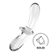 Przezroczysty szklany dildo Double Crystal kolor: transparentny Satisfyer (Niemcy)