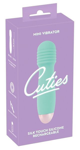 Міні-вібратор із рельєфною головкою Cuties, м'ятний 595349 SafeYourLove