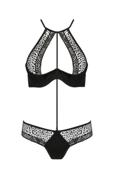 Комплект білизни з ажурними вставками SCARLET BIKINI black S/M - Passion P52619 SafeYourLove