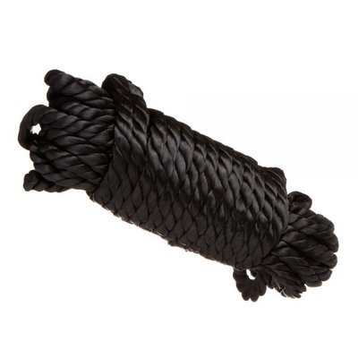 F61291 Шелковая верёвка для шибари черная 10м F61291 фото