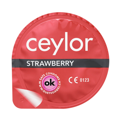 Презервативи зі смаком полуниці Ceylor Strawberry UCIU001137 SafeYourLove