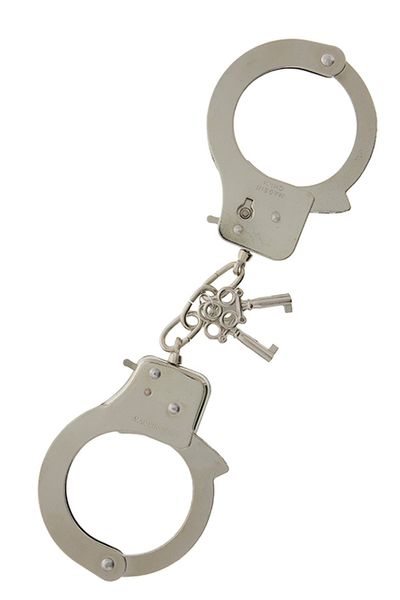 Наручники, Large Metal Handcuffs with Keys T160037 фото