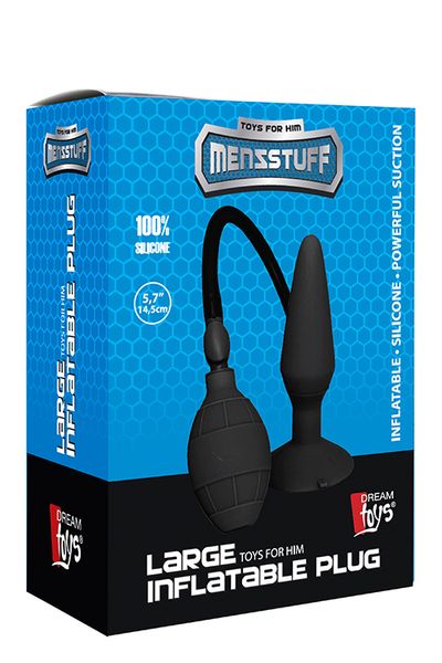 Надувний Анальний plug MENZSTUFF LARGE INFLATABLE PLUG, Черный DT20837 SafeYourLove