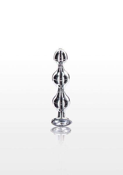 Drzewko analne S. metalowe z kamieniem Diamond Star Beads ToyJoy
