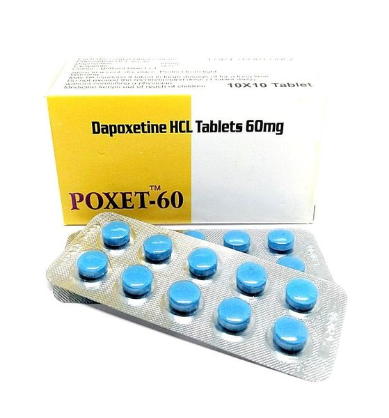 Tabletki na potencję Poxet 60 mg Dapoxetine (cena za talerz, 10 tabletek)