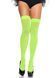 Плотные непрозрачные чулки Leg Avenue Opaque Nylon Thigh Highs, цвет Neon green SO7984 фото 1