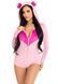 Leg Avenue Sweetheart Bear Velvet Romper, rozmiar M