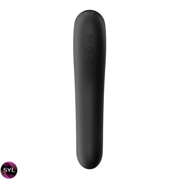 Вакуумний стимулятор з вібрацією Satisfyer Dual Kiss SO6114 SafeYourLove