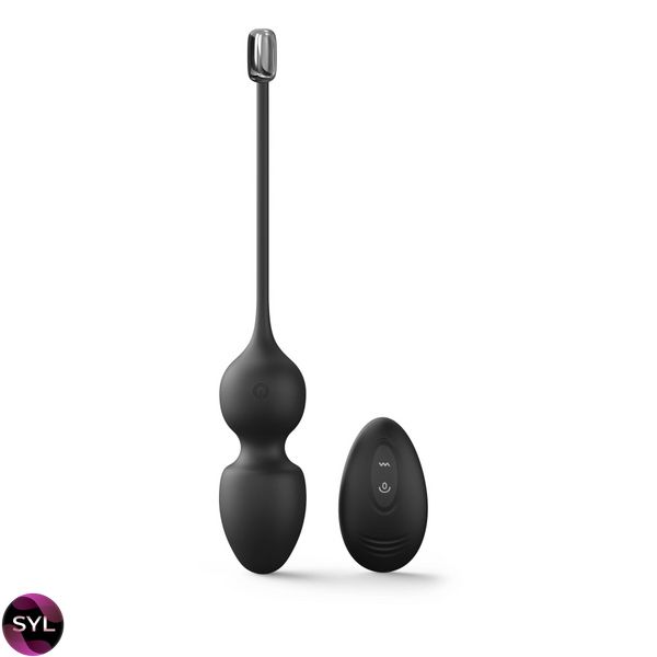 Вагинальные шарики Dorcel LOVE BALLS BLACK, вибрации и движения внутреннего шарика, пульт ДУ SO7389 фото