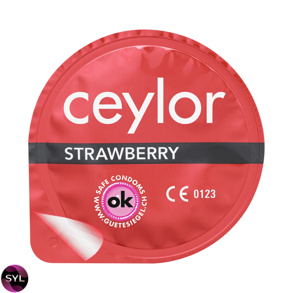 Презервативы со вкусом земляники Ceylor Strawberry UCIU001137 фото