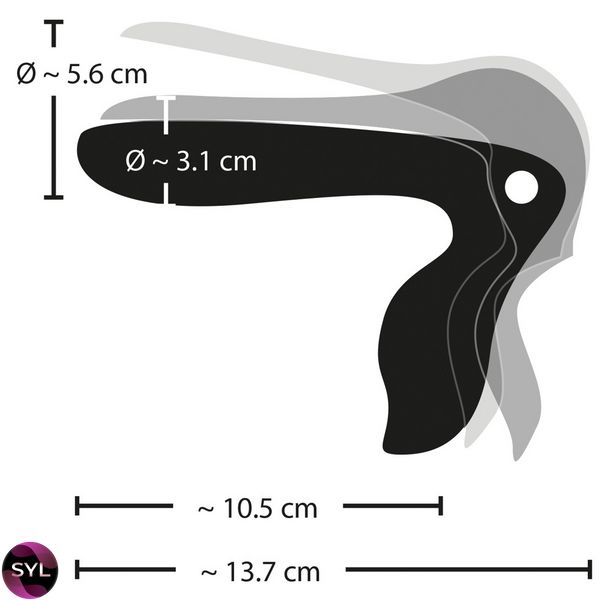 Розширювач вагінальний з підсвіткою Bad Kitty Vibrating Speculum 5563430000 SafeYourLove