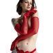 Long mesh gloves Feral Feelings - Long Glover L, Red