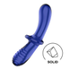 Blue glass dildo Double Crystal Satisfyer (Germany)